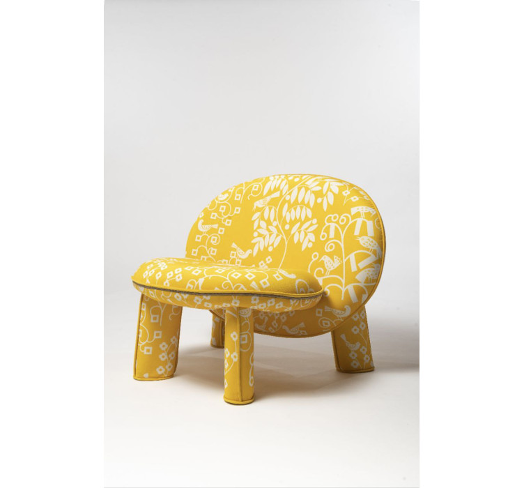 Крісло Dino жовте ARHIVE FABRIC SERGIY KOLOS ShishkaProject1